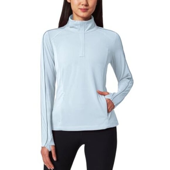 NWT - Mondetta Blue Performance Top - Lightweight Quarter-Zip Pullover -Size XXL - Picture 1 of 5
